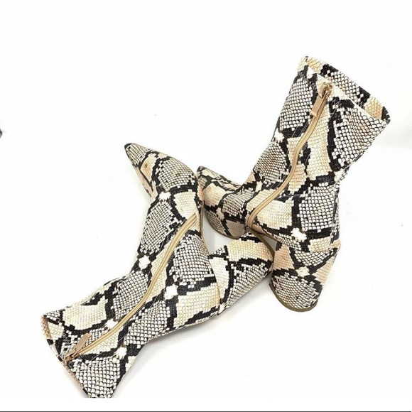 Snake Print Booties - Picture 3 of 5